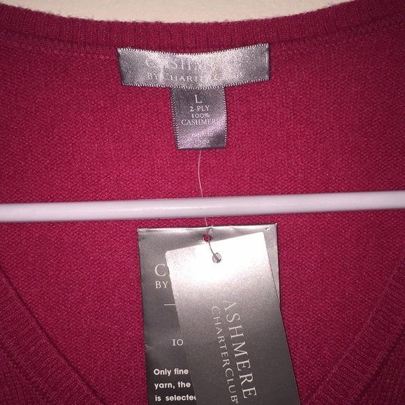 Charter club 2 ply cashmere sweater - Picture 3 of 3